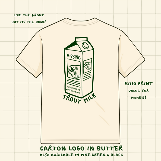 Trout Milk Carton Logo Heavy Tee