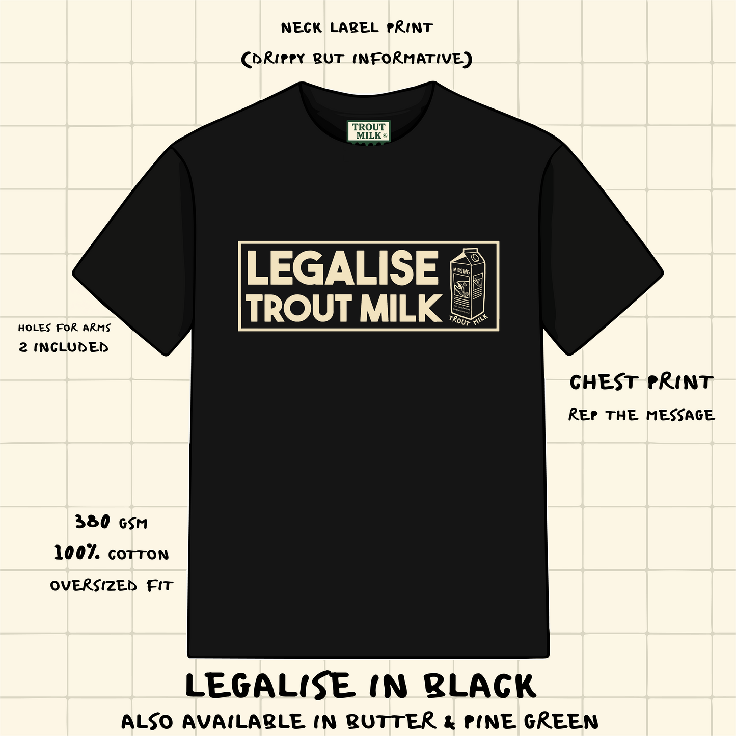 Legalize Trout Milk Heavy Tee